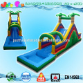 0.55mm PVC tarpaulin fun rental water slide with pool 2016